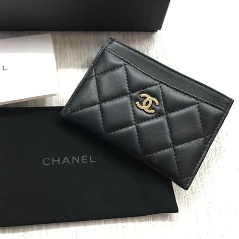 portecarte chanel|portefeuille cuir Chanel.